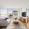 Living room with large windows and natural light