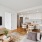 Living room with open concept kitchen